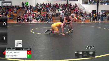 197 lbs Champ. Round 1 - Alex Searfoss, Manchester vs Damien Rodriguez, Indiana Tech