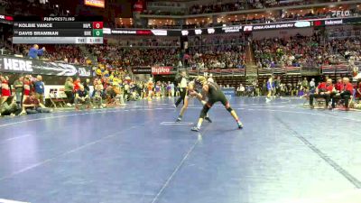 1A-126 lbs Champ. Round 1 - Kolbie Vance, Nashua-Plainfield vs Davis Bramman, Riverside, Oakland