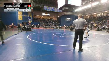 126 lbs Champ. Round 3 - Finnegan O`Brien, Blair Academy vs Christian Ramirez, St Peter Prepatory