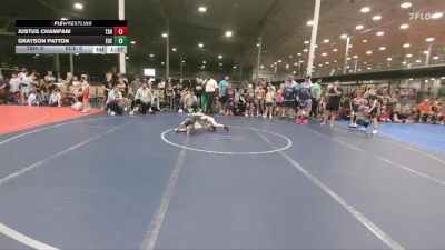48 lbs Round 1 - Grayson Patton, East Carolina Elite vs Justus Champam, Tri State Hammers