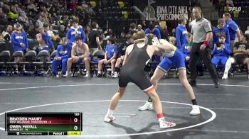 120 lbs Consolation Wb - Owen Mayall, Humboldt vs Brayden Maury, West Delaware, Manchester