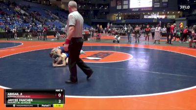 125 lbs Cons. Round 1 - Jaycee Fancher, Mahomet (M.-Seymour) vs Abigail Ji, Hoffman Estates (H.S.)