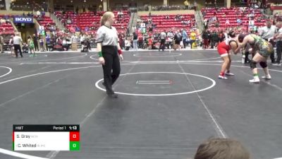 Round 1 - Chilo Whited, Basehor Linwood Middle School vs Sofia Gray, SlyFox Wrestling Academy