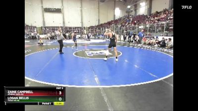 124 lbs Quarterfinal - Logan Bellis, Tioga Sr HS vs Zaine Campbell, Athens Area Hs