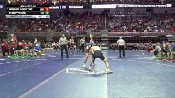3A-144 lbs Champ. Round 2 - Stoney Wood, Indianola vs Mandius Volentine, Lewis Central