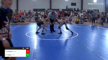 80 lbs Prelims - Caley Graber, Summit vs Aiden Hahn, Thoroughbred