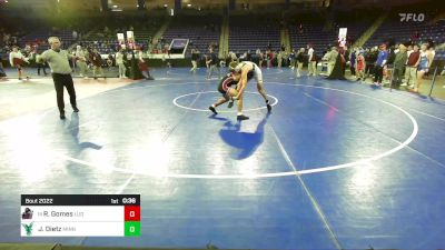 126 lbs Consi Of 16 #2 - Ryan Gomes, Ludlow vs Jorden Dietz, Minnechaug