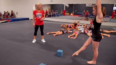 Front Tumbling Beam Drills With Amanda Borden