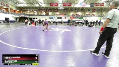 197 lbs Semifinal - Malachi Karibo, Baker (Kan.) vs Elijah Hynes, Missouri Valley