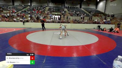 105 lbs Final - Kel Blankenship, Dendy Trained Wrestling vs Brantley Bowen, Troup Wrestling