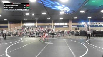 136 lbs Round Of 32 - Madilyn Koscinski, Castro Valley WC vs Alicia Perez, Palaestra