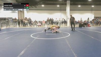 95 lbs 5th Place - Lukas Cala, NC vs Mason Irwin, NJ