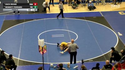 114 lbs Final - Zach Rehak, Thomas Jefferson vs Bennett Ferraro, Pine-Richland