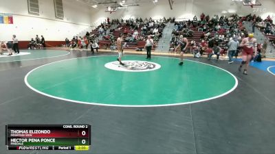190 lbs Cons. Round 2 - Hector Pena Ponce, Pinedale vs Thomas Elizondo, Mountain View