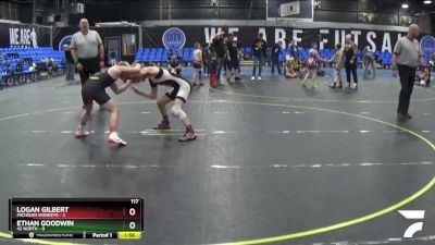 117 lbs Round 3 (8 Team) - Logan Gilbert, Michigan Monkeys vs Ethan Goodwin, 42 North