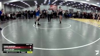 150 lbs Cons. Round 2 - Ryder Allen, Williamsburg Wrestling Club vs Owen Borden, Smith Mountain Lake Wrestling