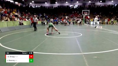 152 lbs Quarterfinal - Gabe Bragg, Indianapolis Cathedral vs Jason Rooney, Westfield