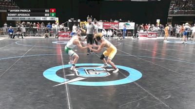 4A 138 lbs Cons. Round 2 - Sonny Apodaca, Moriarty vs Jayden Padilla, Belen