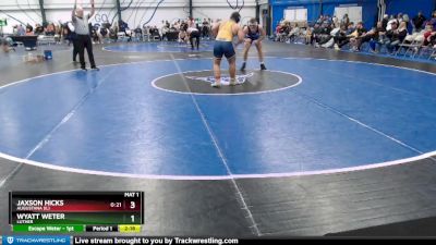 Silver 184 lbs 5th Place Match - Jaxson Hicks, Augustana (IL) vs Wyatt Weter, Luther