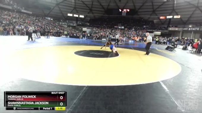 Girls 3A/4A 170 Champ. Round 2 - Morgan Folwick, Tahoma (Girls) vs ...