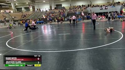 50 lbs Quarterfinal - Duke Boyd, Cookeville Wrestling Club vs Grayson Clark, Bradley Pride Wrestling Club