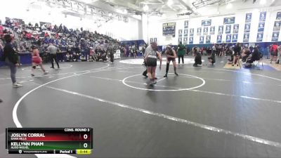 115 lbs Cons. Round 3 - Joslyn Corral, Dana Hills vs Kellynn Pham, Aliso Niguel