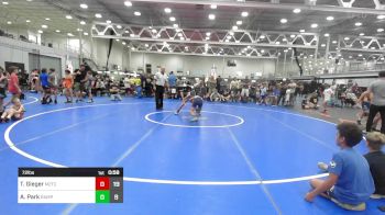 72 lbs Semifinal - Tyler Gieger, M2TC-NJ vs Andersen Park, Rampage