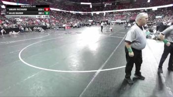 Girls 126 lbs Champ. Round 1 - Amari Richard, Neenah-Girls vs Allie Baker, Wauwatosa West/East-Girls