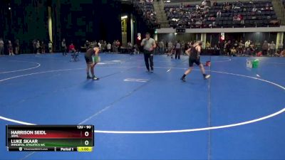 90 lbs Cons. Round 2 - Harrison Seidl, ANML vs Luke Skaar, Immortal Athletics WC