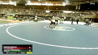 98 lbs Cons. Round 3 - Tristan Mendenhall, Post Falls vs Paxton Rosales, Capistrano Valley