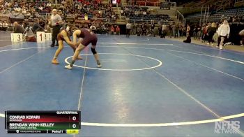 145 lbs Quarterfinal - Brendan Winn-Kelley, Grand Forks Central vs Conrad Kopari, Dickinson