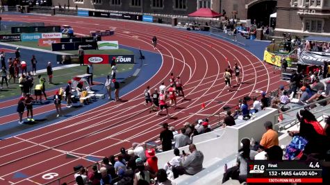 Watch The Men's Masters 40+ 4x400 (Event 132) At 2026 Penn Relays