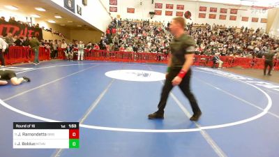 165 lbs Round Of 16 - Jack Ramondetta, Bristol-Plymouth vs Joseph Bolduc, Methuen