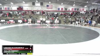 157 lbs Cons. Round 4 - Maclain Morency, Grand Valley State vs Loranzo Rajaonarivelo, Glenville State