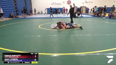 138 lbs Cons. Round 2 - Thrace Bartlett, Viking Wrestling Club vs Noah Cannon, Ocean Lakes Wrestling Club