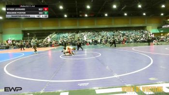 89 lbs Quarterfinal - Ryker Leonard, Westshore Wrestling Club vs Braiden Foster, Gold Rush Wrestling Academy