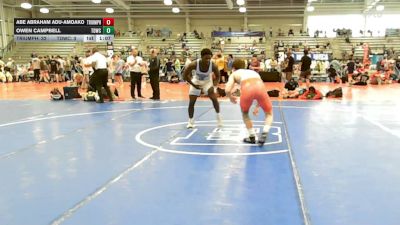 160 lbs Rr Rnd 2 - Abe Abraham Adu-Amoako, Triumph Blue - HSB vs Owen Campbell, TDWC Maniacs Grey - HSB