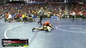 2A-106 lbs Cons. Round 2 - John Amos, Clear Lake vs Kaleb Feld, Garner-Hayfield/Ventura