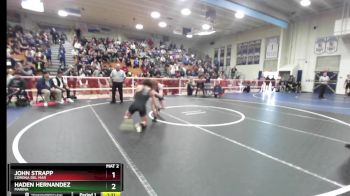 132 lbs 1st Place Match - Haden Hernandez, Marina vs John Strapp, Corona Del Mar