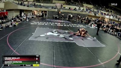 160 lbs Round 2 (4 Team) - Damion Hamilton, Post Falls vs Cruise Brolley, Washington