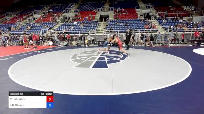 120 lbs Cons 32 #2 - Yousef Jubrail, CA vs Kalani Khiev, IL