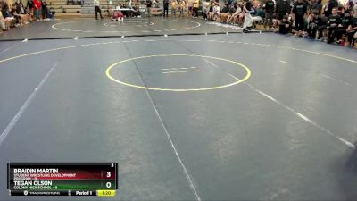 160 lbs Round 5: 12:00pm Sat. - Tegan Olson, Colony High School vs Braidin Martin, Student Wrestling Development Program