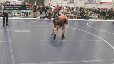 135 lbs Champ. Rd Of 64 - Madison Fitzgerald, Ranger 47 vs Carleigh Clark, Cowboy Wrestling Club