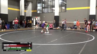 100 lbs Round 4 - Dayrin Zarraga, Nebraska vs Essynce Owens-Webb, Nebraska