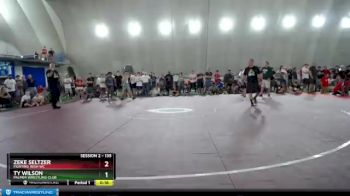 135 lbs Semifinal - Zeke Seltzer, Fighting Irish WC vs Ty Wilson, Palmer Wrestling Club