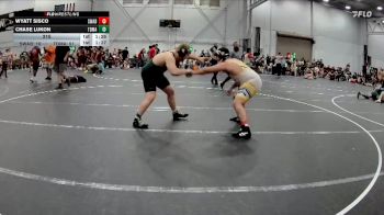 215 lbs Round 1 (4 Team) - Wyatt Sisco, Savage WA Black vs Chase Lukon, TDWC Maniacs