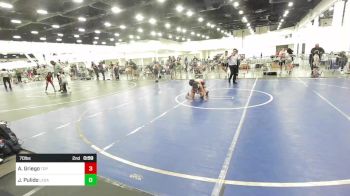 70 lbs Consolation - Ahren Griego, Top Rank vs Jonathan Pulido, Legacy Wrestling Club