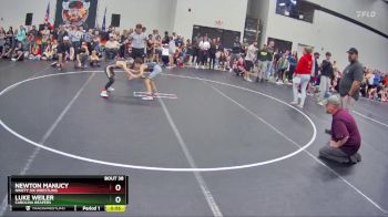 66 lbs Round 2 - Luke Weiler, Carolina Reapers vs Newton Manucy, Ninety Six Wrestling