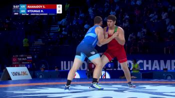 130 kg Semifinal - Sarkhan Mammadov, AZE vs Nikolaos Ntounias, GRE