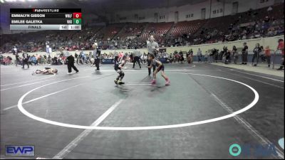 46 lbs Final - Emmalyn Gibson, Wolfpak Wrestling vs Emilee Galetka, Viking Wrestling Club